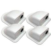 Blugy - Pasacables Para Panel Solar, Blanco, 4 Unidades