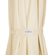 Kingsleeve - Ombrellone Da Giardino Ø 300cm Con 24 Led A Energia Solare Parasole Inclinabile Idrorepellente Crema