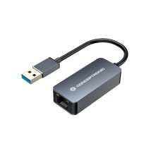 Conceptronic Abby12g Ethernet-adapter Graues Aluminium