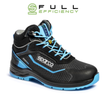 Sparco Scarpa Indy-he Sunny S3s Nere/celeste Tg.46 Calzature Di Sicurezza In Materiale Antiabrasione Con Puntale In Vetroresina Amagnetico Nero/
