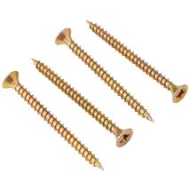 Forgefix - Mps675y Vite Multiuso Compatibile Pozi Csk St Zyp 6,0 X 75 Mm, Confezione Da 100, Nero, 6.0 X 75mm, Set Di 100 Pezzi