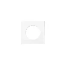 Schneider Electric – Odace Single White Plate – Flexible Plastic – 85mm x 85mm – Glossy Finish