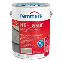 Remmers – Lasur gris antracita 5,00 L – Acabado mate de seda – Protección contra moho y putrefacción