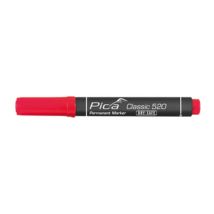 Pennarello Pica Classic Punta Tonda Rosso – Inchiostro Permanente a Base di Alcool – Larghezza di Marcatura 1-4 mm