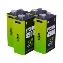 Batterie Li-ion Verico Loop Energy 9v Bloc, Pack De 4