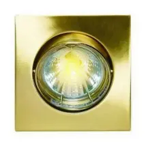 Elro - Dl96sb - Recessed Spotlight Support, Square Format, Adjustable, Gold Color
