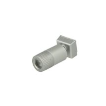 Mini Lampada Binario Faretto Led 12v 1w Bianco Neutro Snodabile Per Sistema Binario Guida Barra Plastica Elettrificata Cb2107