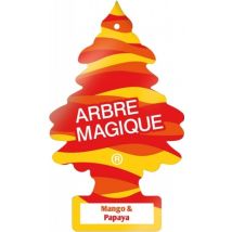Arbre Magique Mono, Ambientador Para Coche, Aroma A Mango Y Papaya, Fragancia Prolongada Hasta 7 Semanas