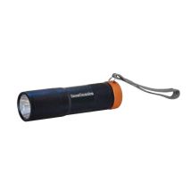 Torcia LED in alluminio nera 1W 70 lumen – 3 batterie AAA Duracell incluse – IP65 – 12 pezzi