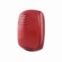 Búho Blanco Sirya Para Exteriores Con Luces Rojas Intermitentes - Combivox - Cod.61.054