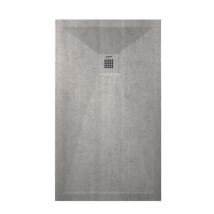Ondee - Zen - Receveur De Douche Nola 3 - 90x160x3cm - Résine - Béton - Bonde - Découpable