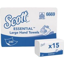 Asciugamano Piegato 6669 1 Velo Bianco L318xp200 Mm Circa Scott