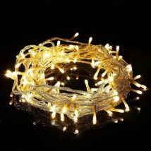 Qorva-guirlande Lumineuse Extérieur, Guirlande Noël Etanche Ip65, 8 Modes D'Éclairage (10m 100 Led) Décoration Intérieure Et Extérieure Pour Noël 