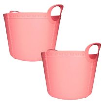 Sp Berner 2 X Life Story Panier Craft, S 15 L, Rose Clair - Blanc