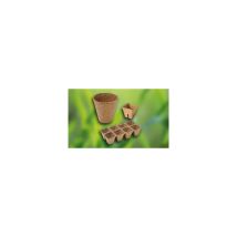 Maceta Ronda Biodegradable 24x6 Cm, Natur