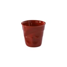 6 Becher 18 Cl Rot Chili - Geknittert - Revol