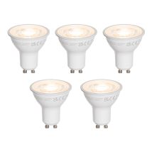 Luedd - 5er-set Gu10 50mm Led-glühbirnen Klar 7,5w 800 Lm 3000k