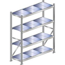 Schulte Estantería de Carga 500 kg 2500 mm x 1000 mm – Acero Galvanizado – 4 Niveles