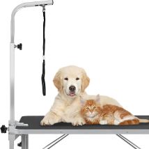 Dog Grooming Arm 60-105cm 23.6-41" Adjustable Dog Grooming Harness With Clamp Grooming Loop Foldable Pet Grooming Arm Bath Tools Holder Pet Supplies 