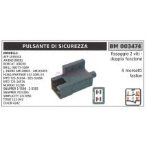 Bouton De Sécurité Modèles Ariens 88281 Bobcat 108208 Mtd 725-1657a 003474