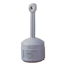 Standascher grau – selbstlöschend – Polyethylen – verzinktes Stahlblech – Durchmesser 419 mm – Höhe 978 mm