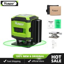 Huepar Niveau Laser Au Sol Faisceau Vert Installation Niveau Avec Mode De Commutation De Ligne Pour Tile Nivellement Carré De Pose Laser En Croix 