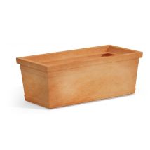 Macetero Decorativo Clásico Tradicional De 100x47h38 En Polímero Impruneta Resistente Para Plantas De Jardín Y Terraza - Hecho En Italia