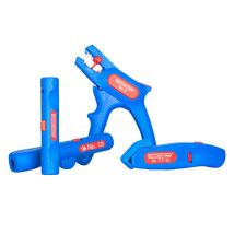 Weicon – 4 Piece Pro Starter Set – Wire Stripper, Cable Cutter, Coaxial Stripper, Round Cable Stripper – Made in Germany