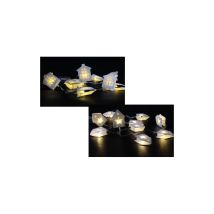 Cassettes Led De 10 Luces – Decoración Navideña Con Batería – Interior/exterior
