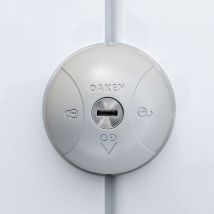 Vivol – Daken Saturn GO Doppel-Vorhängeschloss für Nutzfahrzeuge – Zamak-Körper, manuelle Verriegelung, 4 Schlüssel, 80mm breit, 41mm hoch