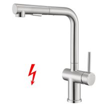 Niederdruck Küchenarmatur – Ausziehbar – 304 Edelstahl – Keramisches Dichtungsventil – Flexibel – Duale Wasserstrahlfunktion