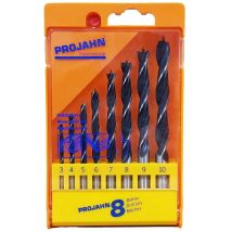 Cassetta di 8 punte per legno, diametro da 3mm a 10mm – 8 punte – 3mm, 10mm – Projahn