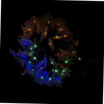 Solarlichterkette Mit Led In Mehrfarbig 3 Dimensionen Werka Pro 12m (100 Led)