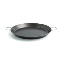 Quid Senia – Padella,padella In Acciaio Carbonato, Ideale Per Forni E Piastre A Induzione Nero 42 Cm Nero
