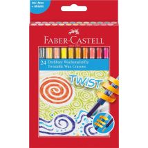 Pastelli A Cera A Rotazione, 24 Pezzi
