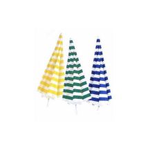 Ombrellone Spiaggia In Cotone Tondo Cm.200 - Colore Bianco/blu