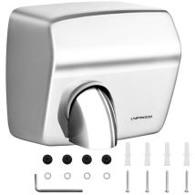 Uniprodo - Händetrockner 2.300 W Gebläse Elektrisch Handtrockner Wandhandtrockner Edelstahl