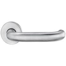 Riva 2103/5300 Türdrücker-Halbgarnitur – Edelstahl – Matt – 142mm – 55mm – Für Außentüren geeignet