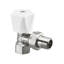 Oventrop – Valvola Manuale 3/8 Quadrata Serie HR – Corpo in Metallo Nichelato – DN 10, 3/8Z