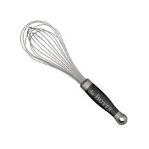 De Buyer 2610.25 Frusta Professionale Con Cavi In Acciaio Inox, Manico In Plastica, 25 Cm