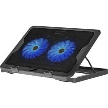 Base De Refrigeración Defender Ns-503 Para Portátiles De 15,6 A 17 Pulgadas, 2 Puertos Usb, 2 Ventiladores, Retroiluminación + Game