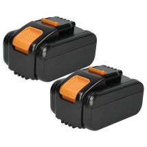 Extensilo 2x Batteria Compatibile Con Worx Wx508.9, Wx390.1, Wx390.31, Wx502.1, Wx508, Wx523, Wx390.9, Wx502 Utensile (6000 Mah, Li-ion, 20 V)