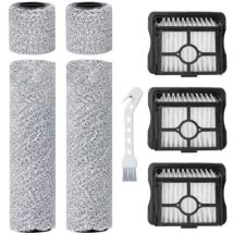 Rouleaux De Brosses Et Filtres Hepa Pour Aspirateur Accessoires, 2 Rouleaux + 3 Filtres + 1 Brosse De Nettoyage - Autres