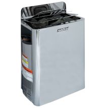 Harvia The Wall Calentador De Sauna De Acero Negro Con Unidad De Control Integrada 6 Kw
