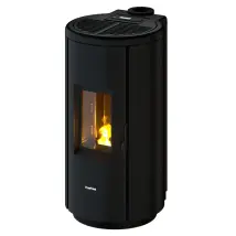 Stufa A Pellet Ermetica Freepoint "chrome 7 Ng" Nero 7 Kw