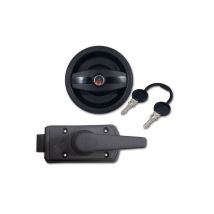 Serratura Europa nera per porte – installazione sinistra – cilindro e chiavi Zadi – 64 x 37 mm