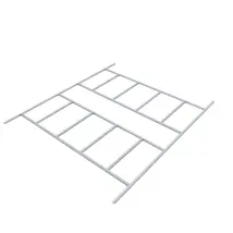 Pergart Fundamentbodenrahmen Für Gerätehaus "frankfurt Ii 1112", Aluminium Blank, 352 X 309 X 2,6 Cm