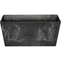 Ivyline - Trendline Blumenkasten Ella Mit Drainage Schwarz 17x17cm Blumenkasten Blumentopf