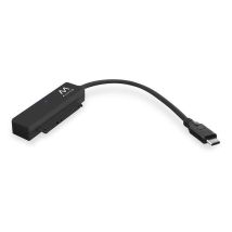 Adaptador disco duro USB tipo – Color negro – 70 mm ancho – 12,5 mm profundidad – 18,2 mm altura