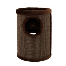 Lionto - Kratztonne Mit Sisal Kratzturm Kratzbaum Kratzsäule Höhe 50 Cm Braun